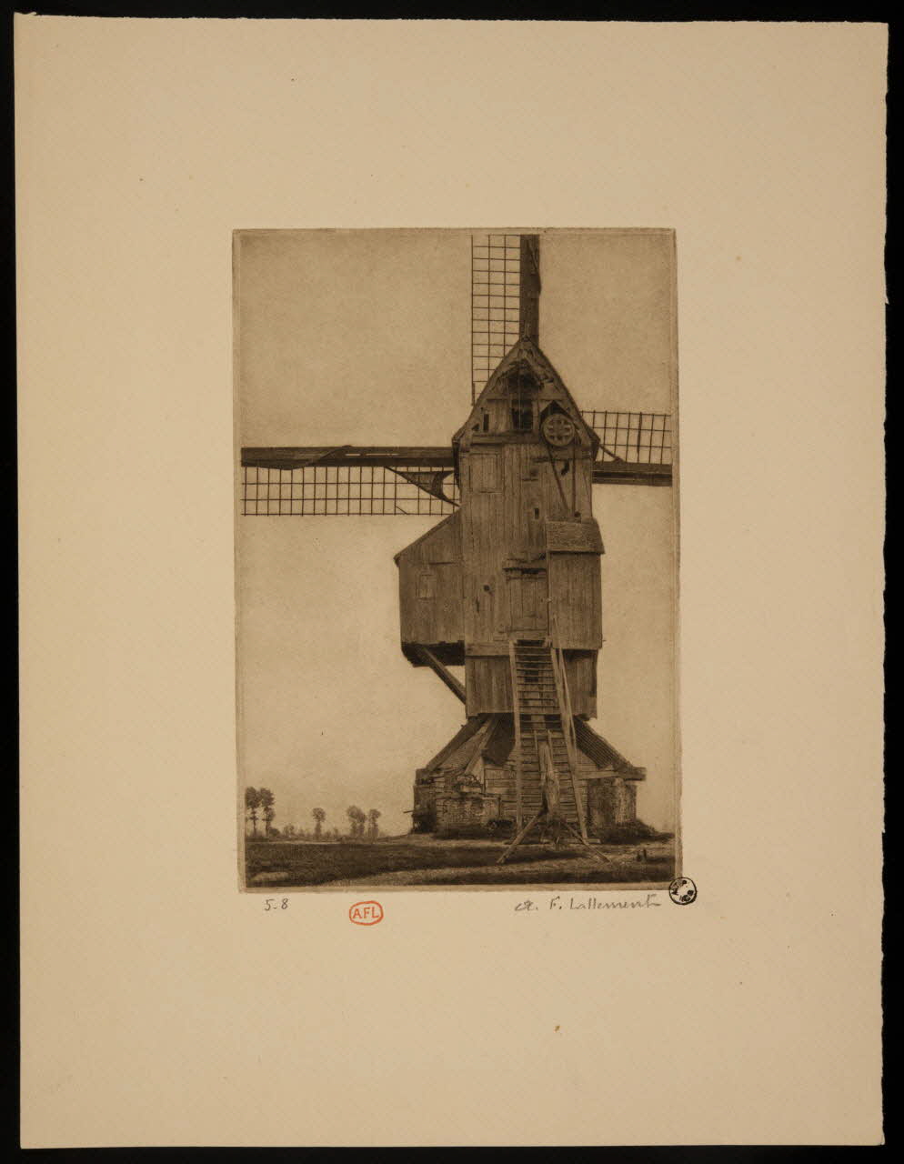estampe Moulin du Nord de la France 1966.35.41 Photo