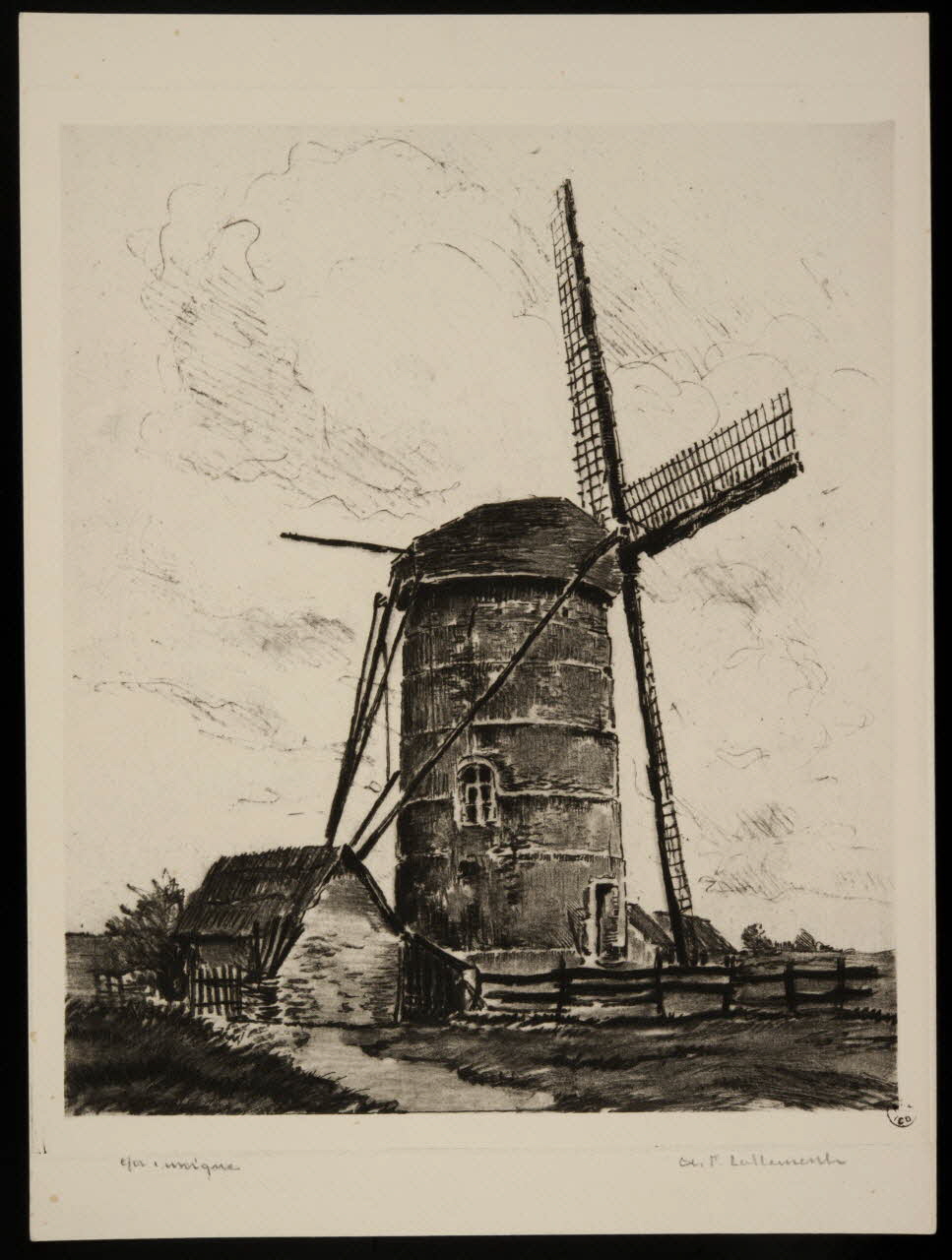 estampe Moulin du Nord de la France 1966.35.44  Photo