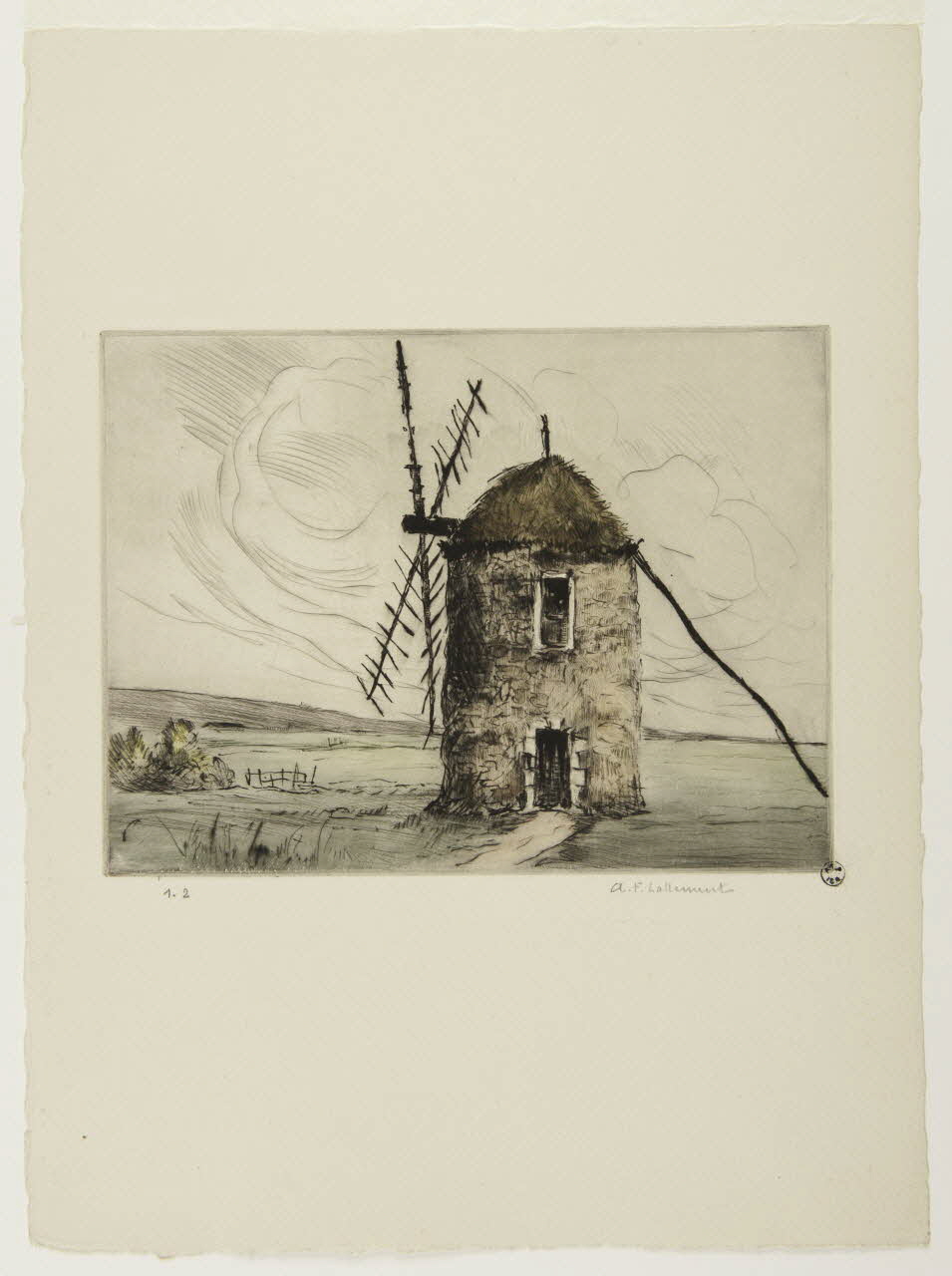 estampe Moulin à vent 1966.35.89 Photo