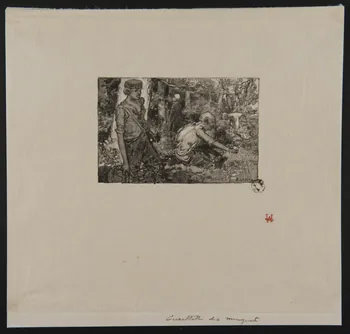 estampe Cueillette des muguets 1966.81.102 Photo