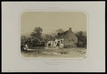 estampe ALBUM VENDEEN  ST OUEN-DES-TOITS (Maison des Frères Cottereau) 1966.81.128 Photo