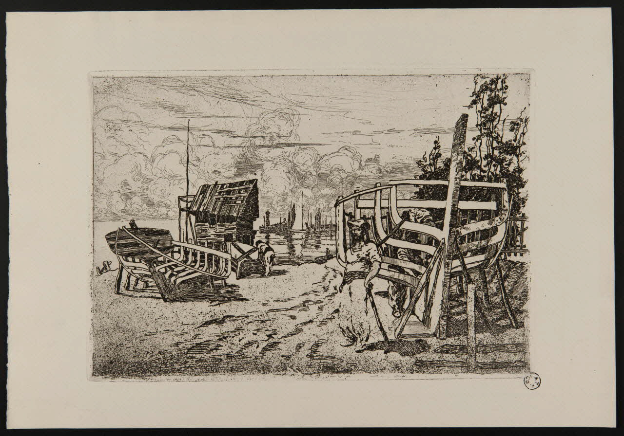 estampe Construction de barques à Concarneau 1966.81.141 Photo