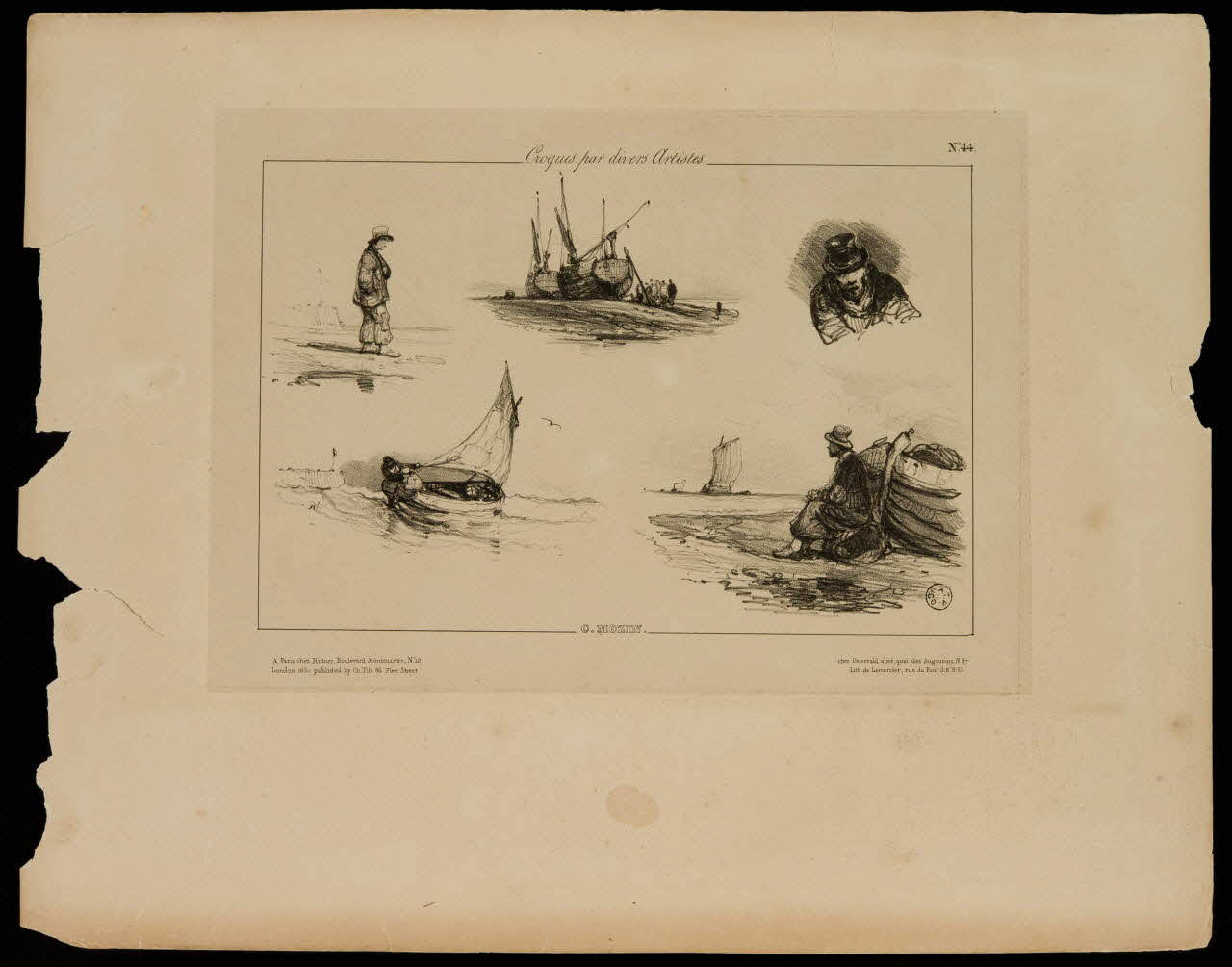 estampe Croquis par divers artistes 1966.81.142 Photo