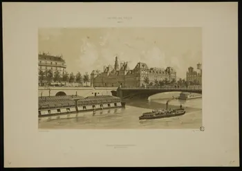 estampe HOTEL DE VILLE  1867. 1966.81.144 Photo