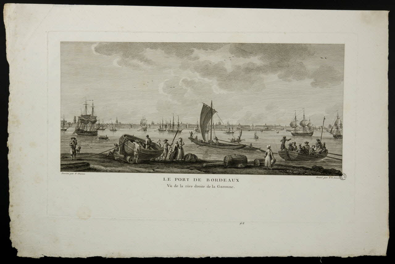 estampe LE PORT DE BORDEAUX  Vu de la rive droite de la Garonne 1966.81.146 Photo