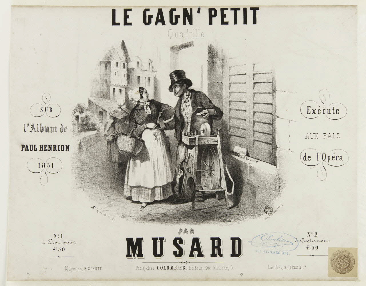 estampe LE GAGN' PETIT  Quadrille 1966.81.155 Photo