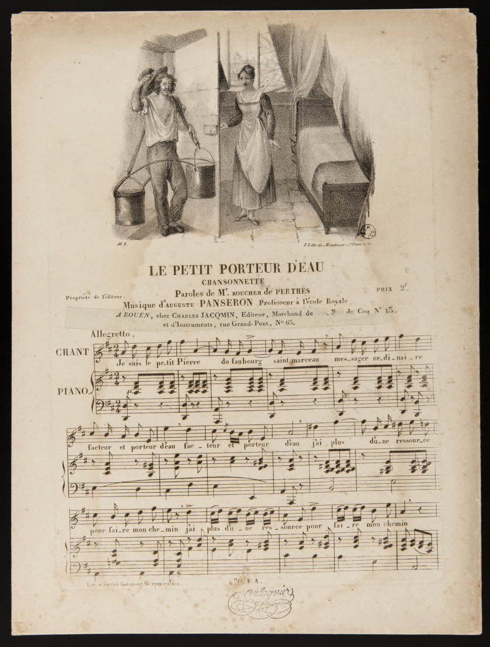 estampe LE PETIT PORTEUR D'EAU 1966.81.156 Photo