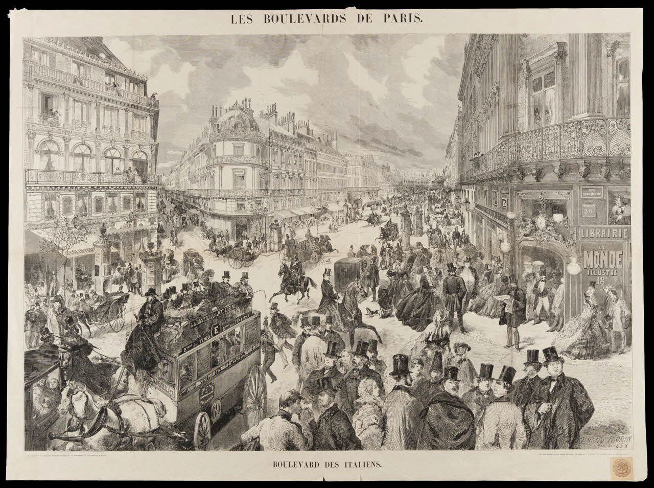 estampe BOULEVARD DES ITALIENS. 1966.81.160 Photo