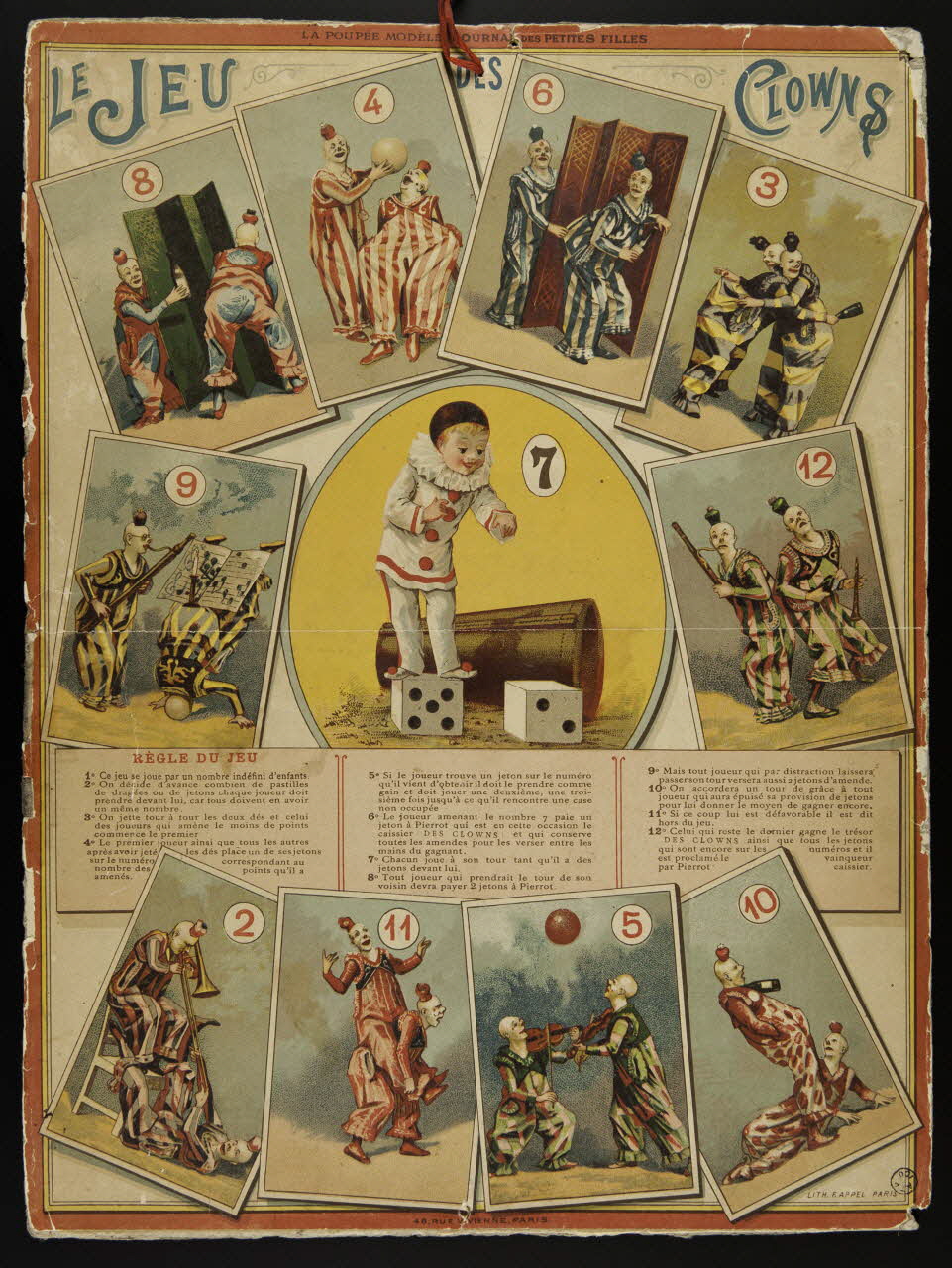 estampe LE JEU  DES  CLOWNS 1966.81.164 Photo