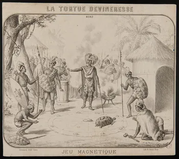 estampe LA TORTUE DEVINERESSE  JEU MAGNETIQUE 1966.81.167.1 Photo