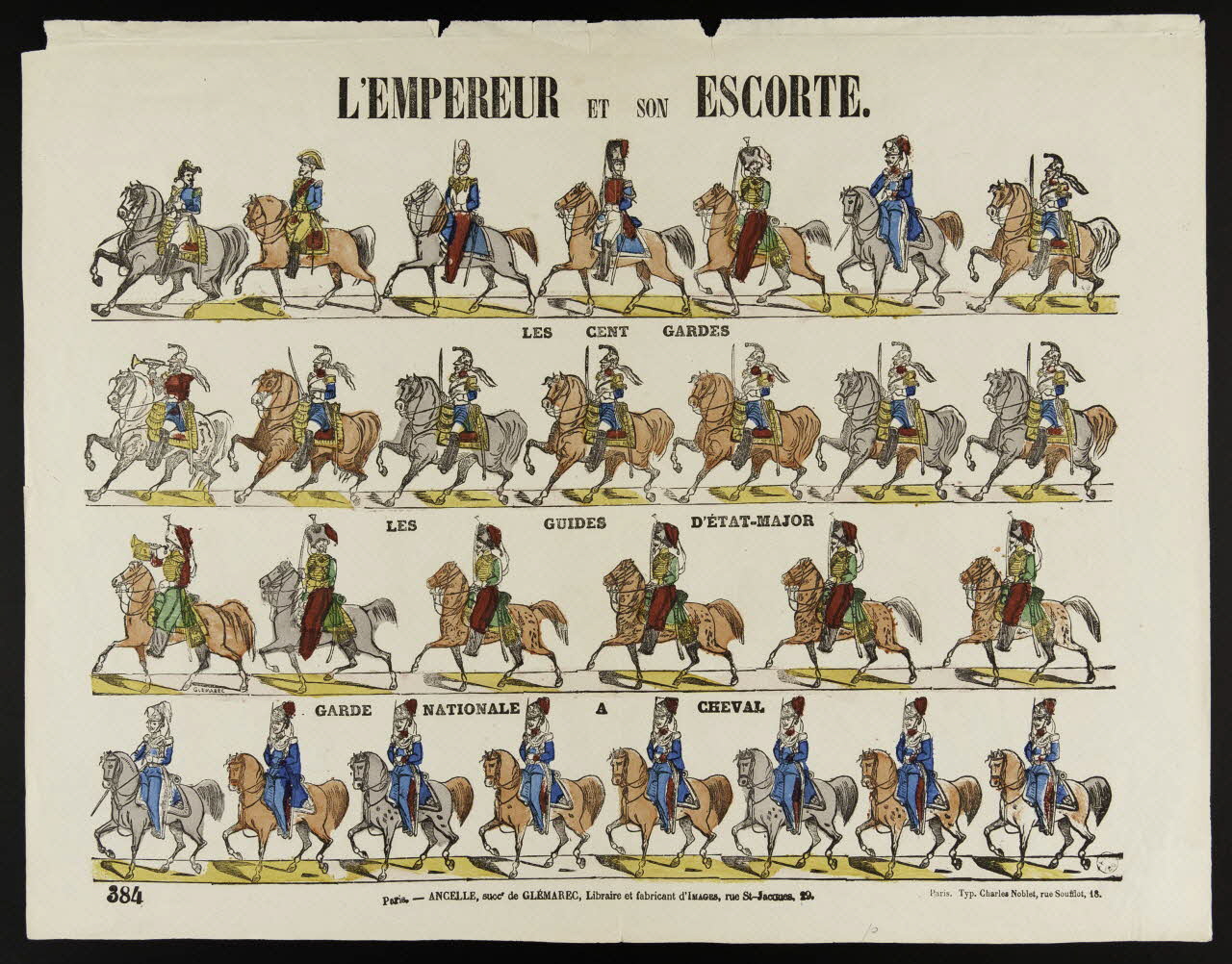 estampe L'EMPEREUR ET SON ESCORTE. 1966.81.169 Photo