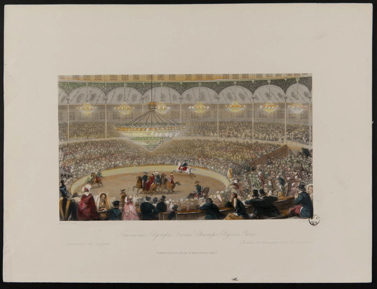 estampe Franconis Olympic Circus, Champs Elysees, Paris 1966.81.173 Photo