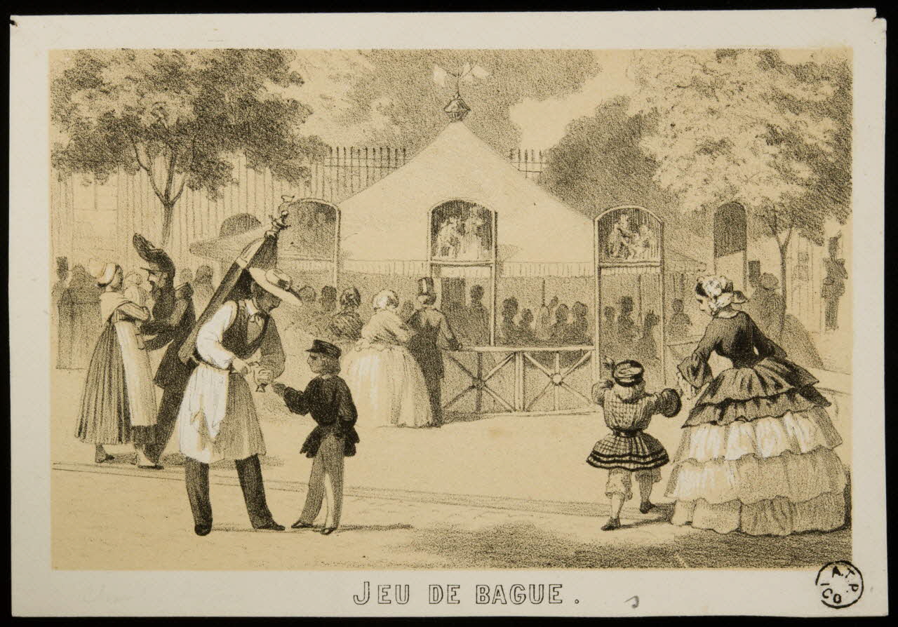 estampe JEU DE BAGUE. 1966.81.175 Photo