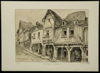 estampe RUE POTERIE A FOUGERES 1966.81.180  Photo
