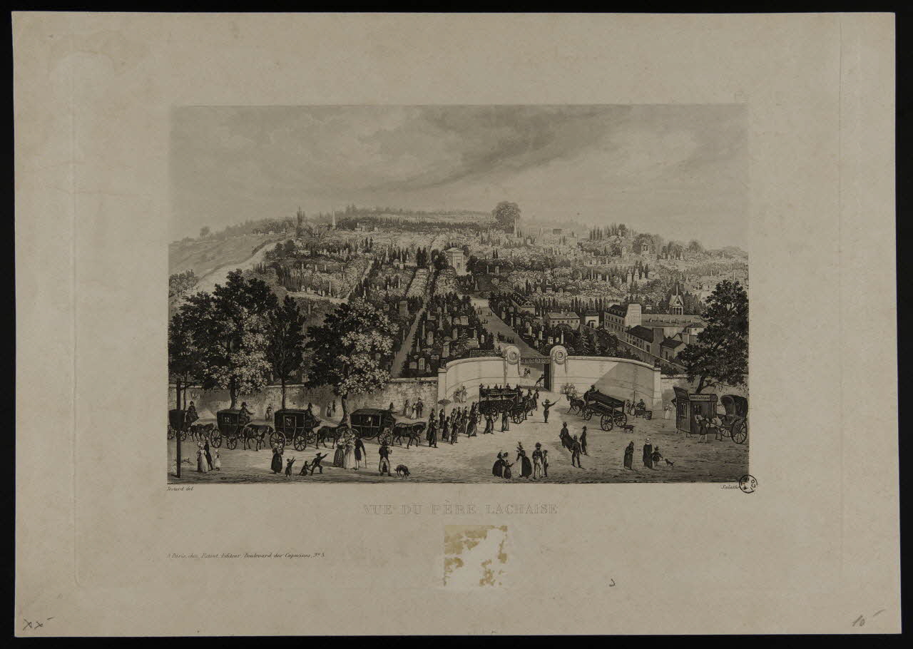 estampe VUE DU PERE LACHAISE 1966.81.193 Photo