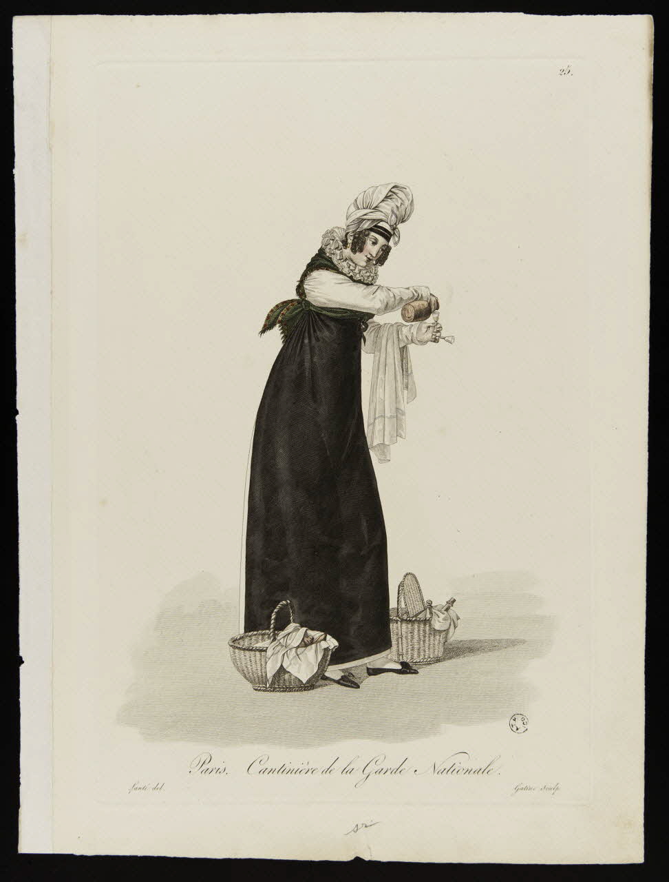 Louis-Marie Lanté ; Georges-Jacques Gatine ; La Mésangèr élément d'ensemble Paris. Cantinière de la Garde Nationale. 1819-1829 1966.81.22 Photo