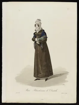 Louis-Marie Lanté ; Georges-Jacques Gatine ; La Mésangèr élément d'ensemble Paris. Blanchisseuse de Dentelle. 1819-1829 1966.81.24 Photo