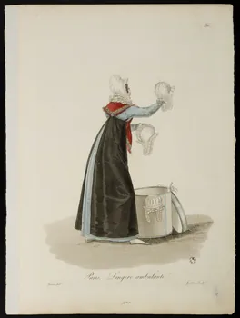 Louis-Marie Lanté ; Georges-Jacques Gatine ; La Mésangèr élément d'ensemble Paris. Lingère ambulante 1819-1829 1966.81.33 Photo