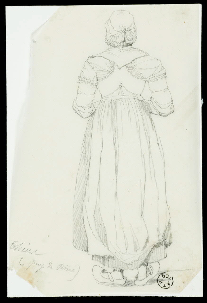 André Durand dessin Thiers  (Puy de Dôme) Thiers 1867 1966.81.37 Photo