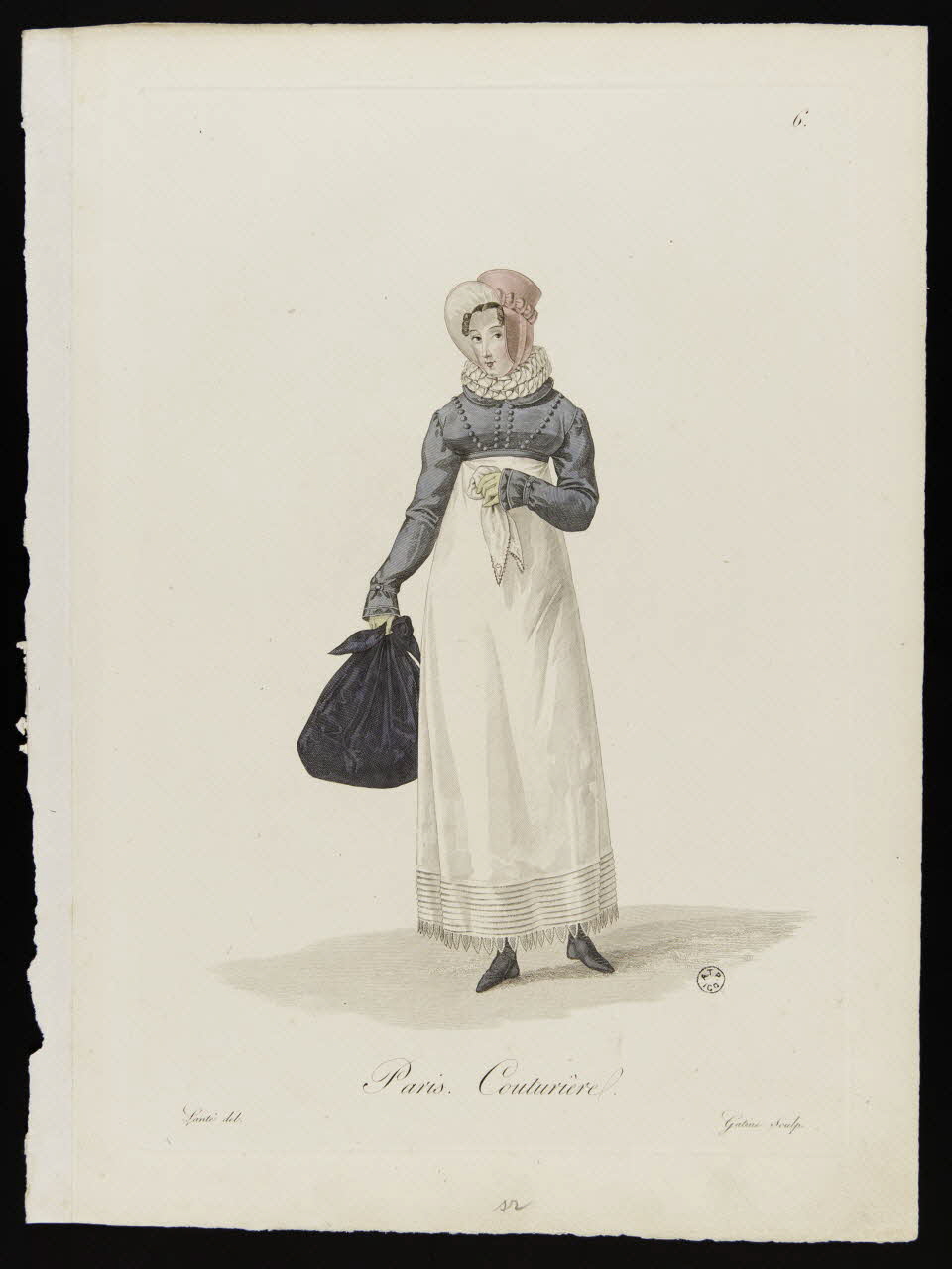 Louis-Marie Lanté ; Georges-Jacques Gatine ; La Mésangèr élément d'ensemble Paris. Couturière. 1819-1829 1966.81.5 Photo