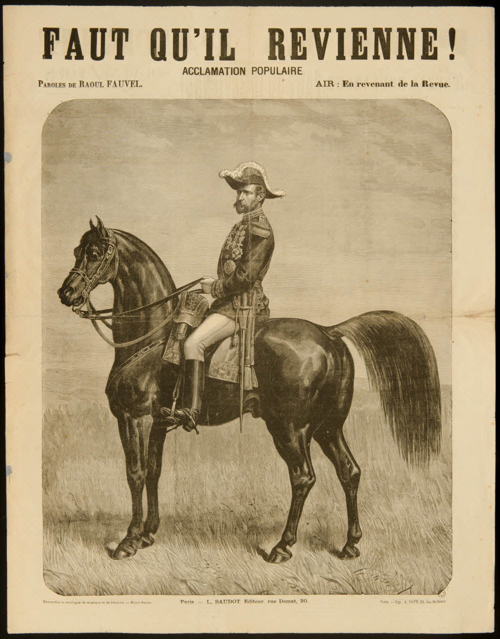 estampe FAUT QU'IL REVIENNE! 1966.81.69 Photo