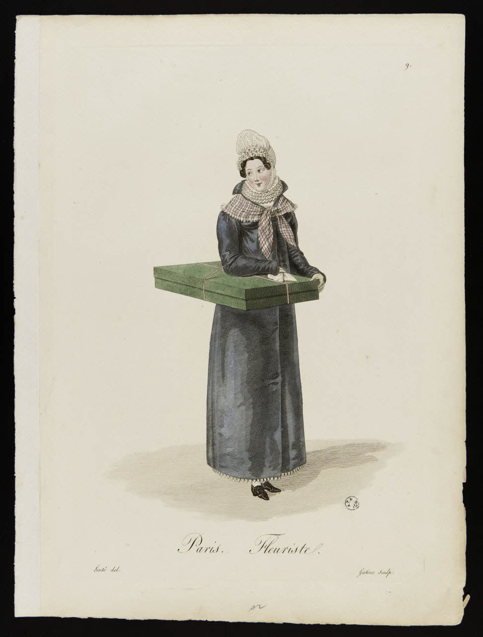 Louis-Marie Lanté ; Georges-Jacques Gatine ; La Mésangèr élément d'ensemble Paris. Fleuriste. 1819-1829 1966.81.7 Photo