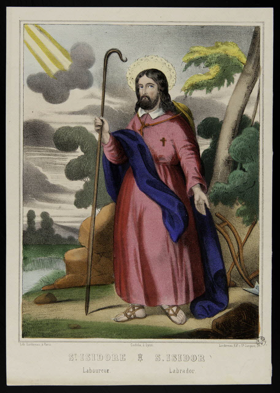 estampe ST. ISIDORE  Laboureur. 1966.81.74 Photo