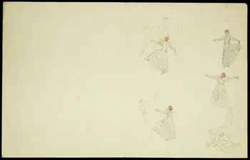 partie d'un ensemble de dessins les Cinei 1968.102.4922 Photo