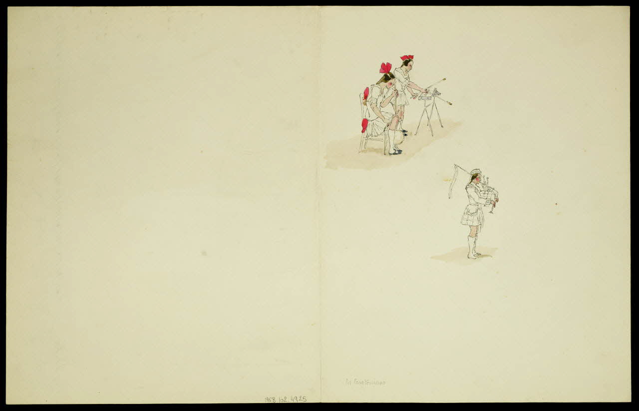 partie d'un ensemble de dessins les Crastonians 1968.102.4925 Photo