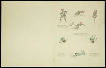 partie d'un ensemble de dessins Clowns acrobates 1968.102.4928  Photo