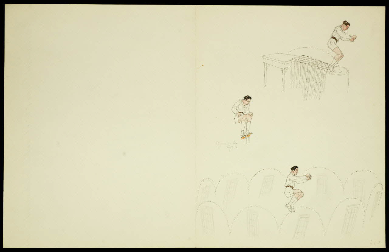 partie d'un ensemble de dessins Eteignant des  bougies 1968.102.4933 Photo