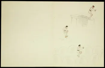 partie d'un ensemble de dessins Eteignant des  bougies 1968.102.4933 Photo