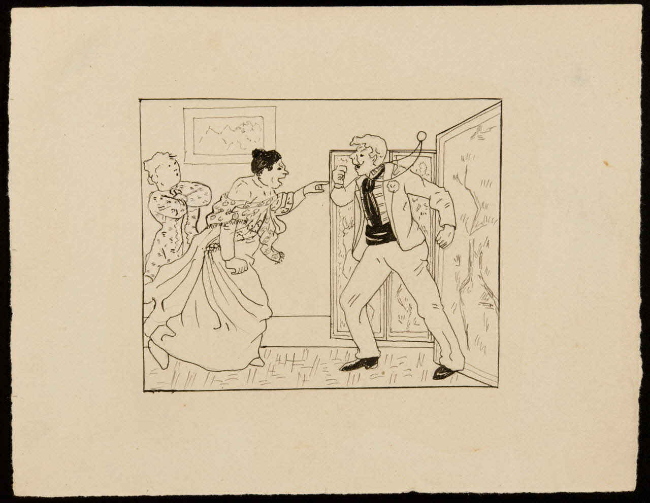 partie d'un ensemble de dessins Dispute 1968.102.4972 Photo