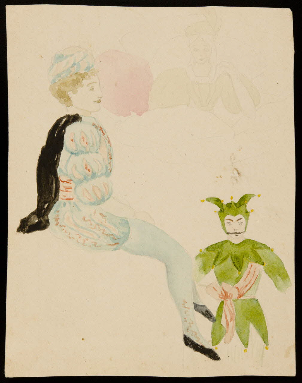 partie d'un ensemble de dessins Hommes et femme en costume de théâtre 1968.102.4978 Photo