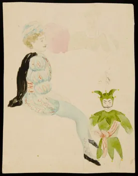 partie d'un ensemble de dessins Hommes et femme en costume de théâtre 1968.102.4978 Photo