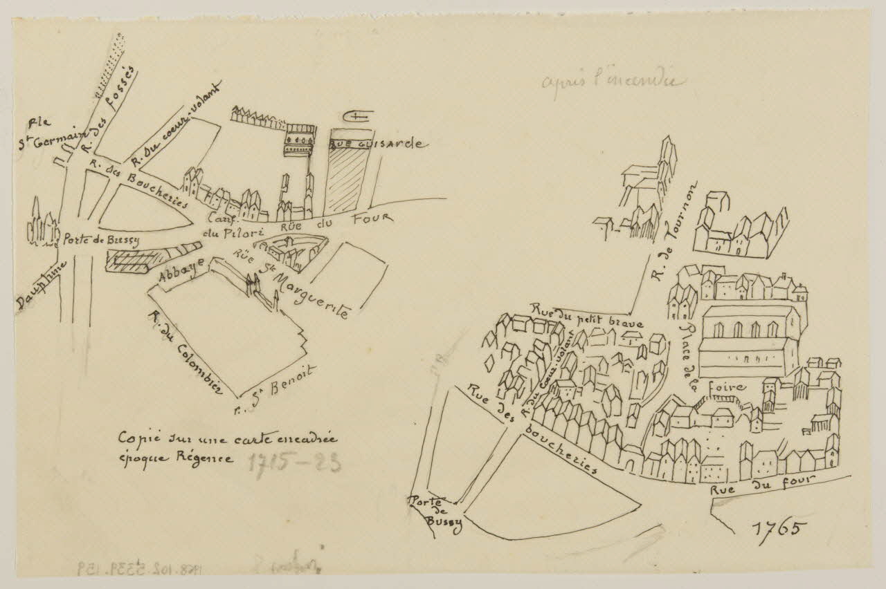 partie d'un ensemble de dessins Après l'incendie 1968.102.5339.159 Photo