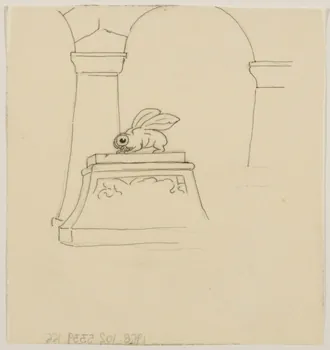 partie d'un ensemble de dessins Insecte sur un chapiteau 1968.102.5339.166 Photo