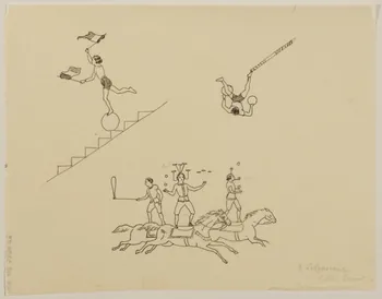 partie d'un ensemble de dessins E. Lebrasseur 1968.102.5339.173 Photo
