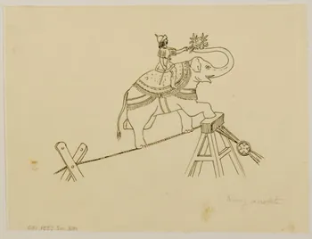partie d'un ensemble de dessins Kioury acrobate 1968.102.5339.180 Photo