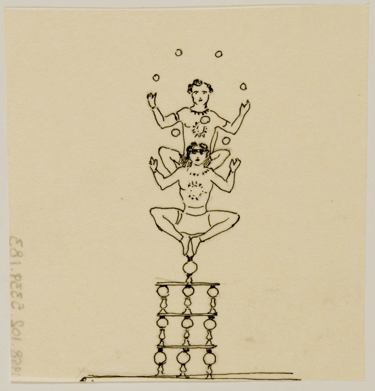 partie d'un ensemble de dessins Acrobates 1968.102.5339.183 Photo