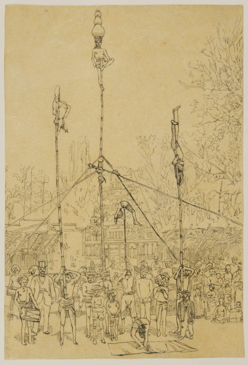 partie d'un ensemble de dessins Acrobates sur des perches 1968.102.5339.199 Photo