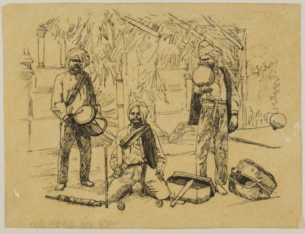 partie d'un ensemble de dessins Musiciens 1968.102.5339.200 Photo