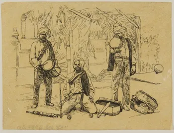 partie d'un ensemble de dessins Musiciens 1968.102.5339.200 Photo
