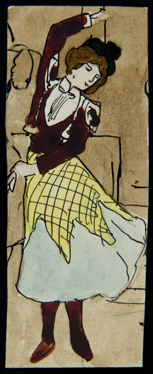 partie d'un ensemble de dessins Femme dansant 1968.102.5342 Photo