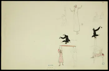 partie d'un ensemble de dessins Acrobates 1968.102.5346.10 Photo