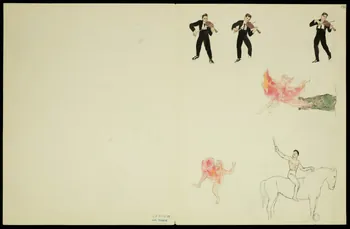 partie d'un ensemble de dessins Artistes du cirque 1968.102.5346.11 Photo