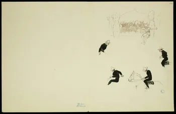 partie d'un ensemble de dessins Scène de cirque 1968.102.5346.12 Photo