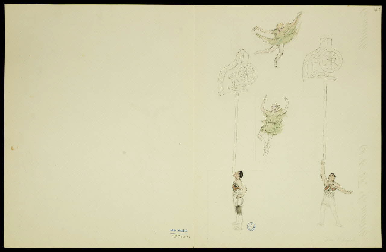 partie d'un ensemble de dessins Figures d'acrobatie 1968.102.5346.13 Photo