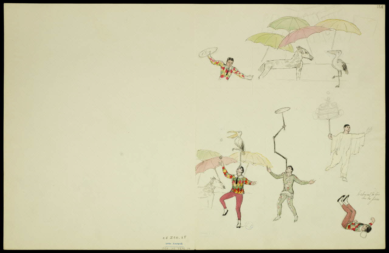 partie d'un ensemble de dessins Scènes de cirque 1968.102.5346.14 Photo