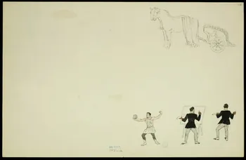 partie d'un ensemble de dessins Scènes de cirque 1968.102.5346.14 Photo